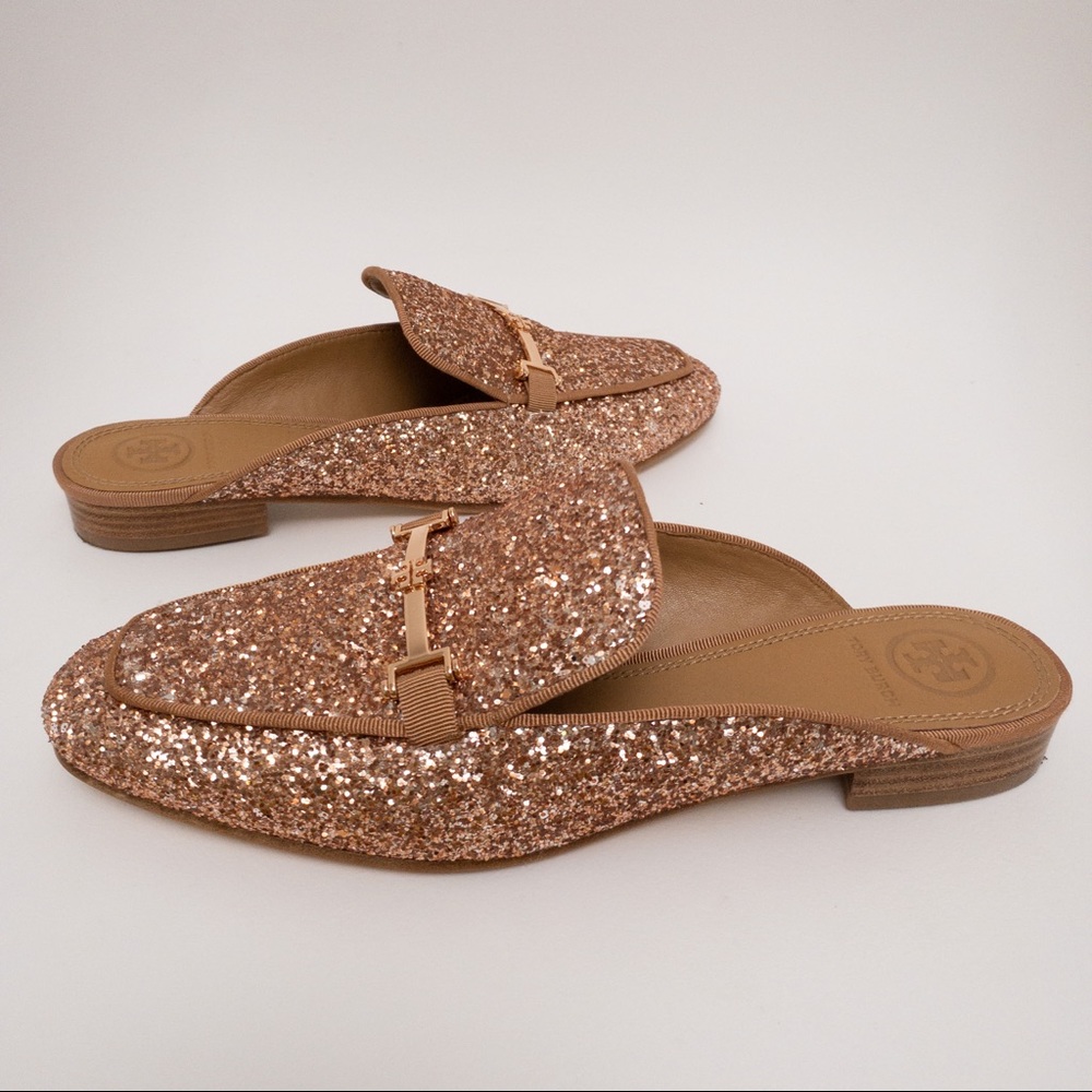 TORY BURCH Amelia Glitter Backless Loafer Pink - Picture 6 of 11
